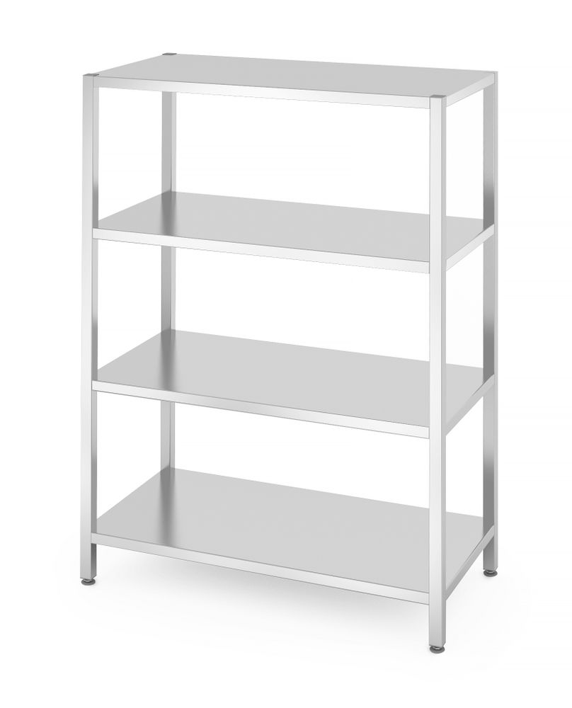 Stalaža za skladištenje sa 4 police – za samostalno sklapanje, HENDI, Kitchen Line, 1200x600x(H)1800mm