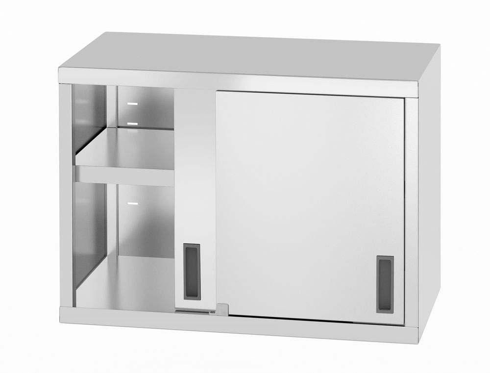 Ormanić za vešanje s kliznim vratima – zavaren, dubina: 400 mm, HENDI, Profi Line, 800x400x(H)600mm