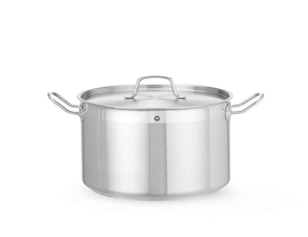 Lonac za dinstanje, srednje dubine - sa poklopcem, HENDI, Profi Line, 15,1L, ⌀320x(H)190mm