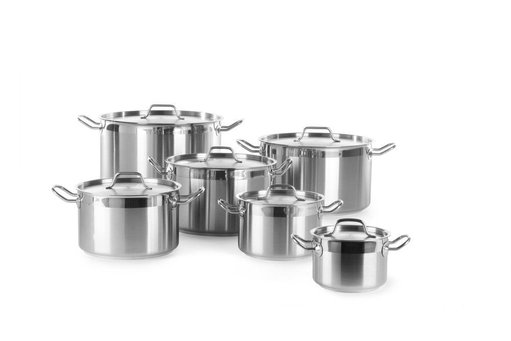 Lonac za dinstanje, srednje dubine - sa poklopcem, HENDI, Profi Line, 23,2L, ⌀360x(H)230mm