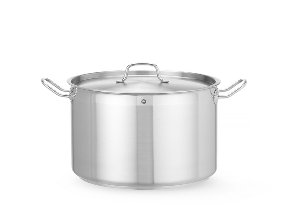 Lonac za dinstanje, srednje dubine - sa poklopcem, HENDI, Profi Line, 23,2L, ⌀360x(H)230mm