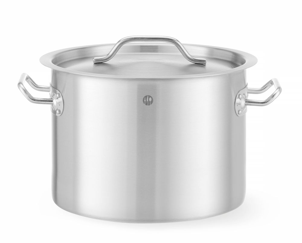 Lonac za dinstanje, srednje dubine - sa poklopcem, HENDI, Budget Line, 9L, ⌀250x(H)180mm