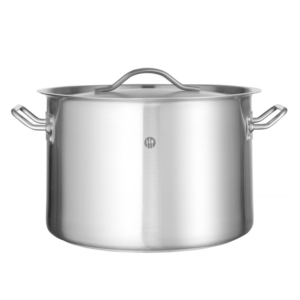 Lonac za dinstanje, srednje dubine - sa poklopcem, HENDI, Budget Line, 14L, ⌀300x(H)200mm