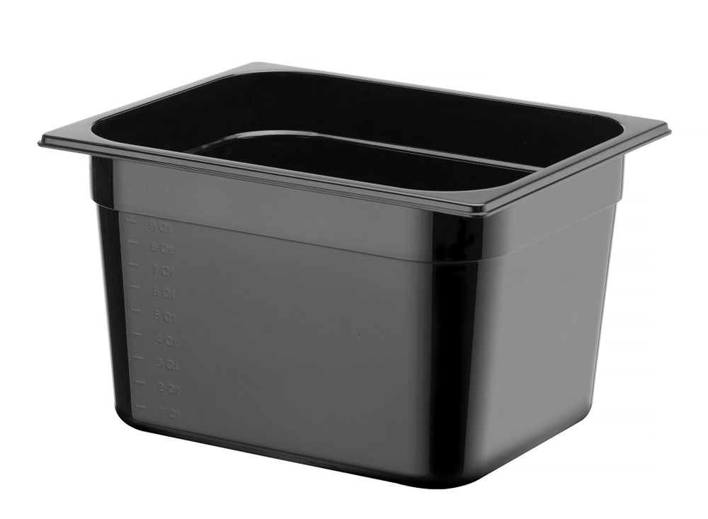 Gastronorm spremnik 1/2, HENDI, Profi Line, 12,5L, Crna, 325x265x(H)200mm