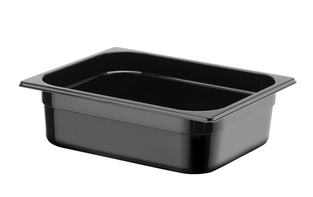 Gastronorm spremnik 1/2, HENDI, Profi Line, GN 1/2, 6,5L, Crna, 325x265x(H)100mm