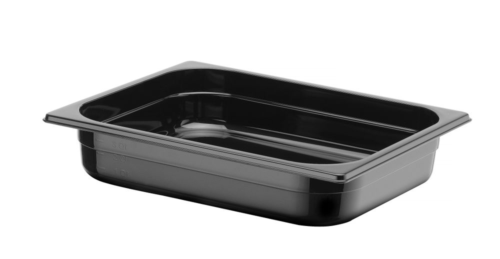 Gastronorm posuda 1/2, HENDI, Profi Line, GN 1/2, 4L, Crna, 325x265x(H)65mm