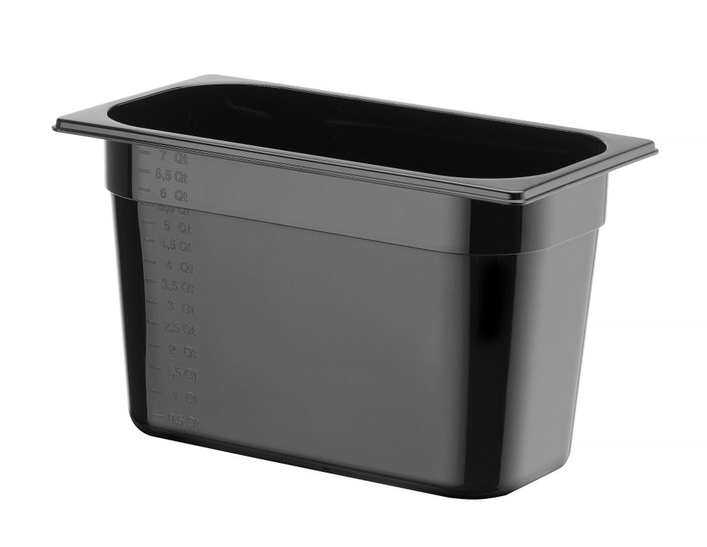 Gastronorm spremnik 1/3, HENDI, Profi Line, GN 1/3, 7,8L, Crna, 325x176x(H)200mm