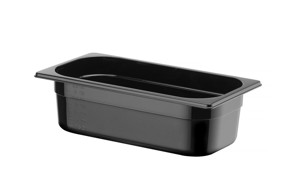 Gastronorm posuda 1/3, HENDI, Profi Line, GN 1/3, 4L, Crna, 325x176x(H)100mm