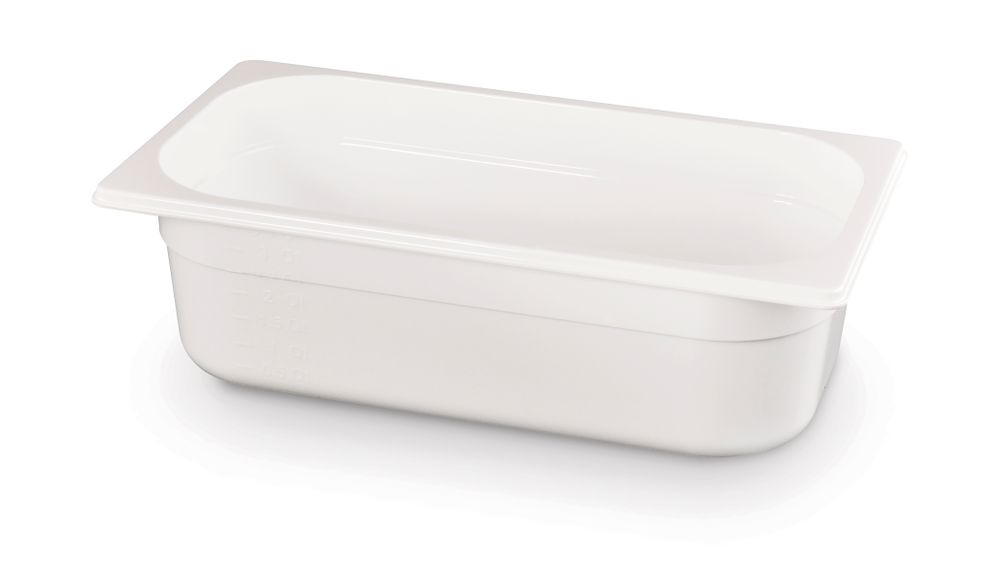 Gastronorm spremnik 1/3, HENDI, GN 1/3, 4L, Bela, 325x176x(H)100mm