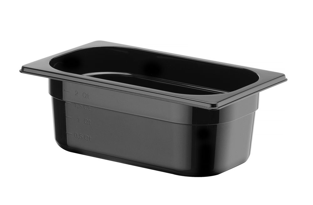 Gastronorm spremnik 1/4, HENDI, Profi Line, GN 1/4, 2,8L, Crna, 265x162x(H)100mm