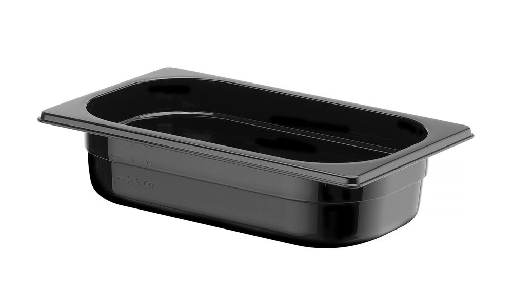 Gastronorm spremnik 1/4, HENDI, Profi Line, GN 1/4, 1,8L, Crna, 265x162x(H)65mm