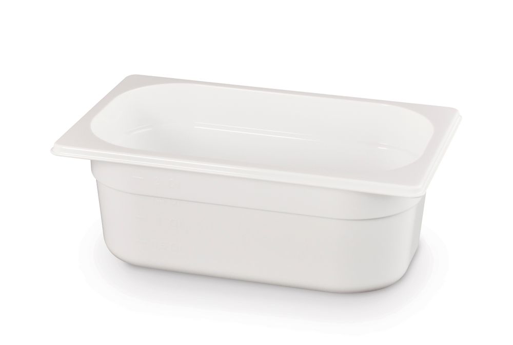 Gastronorm spremnik 1/4, HENDI, GN 1/4, 2,8L, Bela, 265x162x(H)100mm