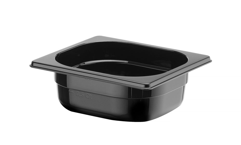 Gastronorm spremnik 1/6, HENDI, Profi Line, GN 1/6, 1L, Crna, 176x162x(H)65mm