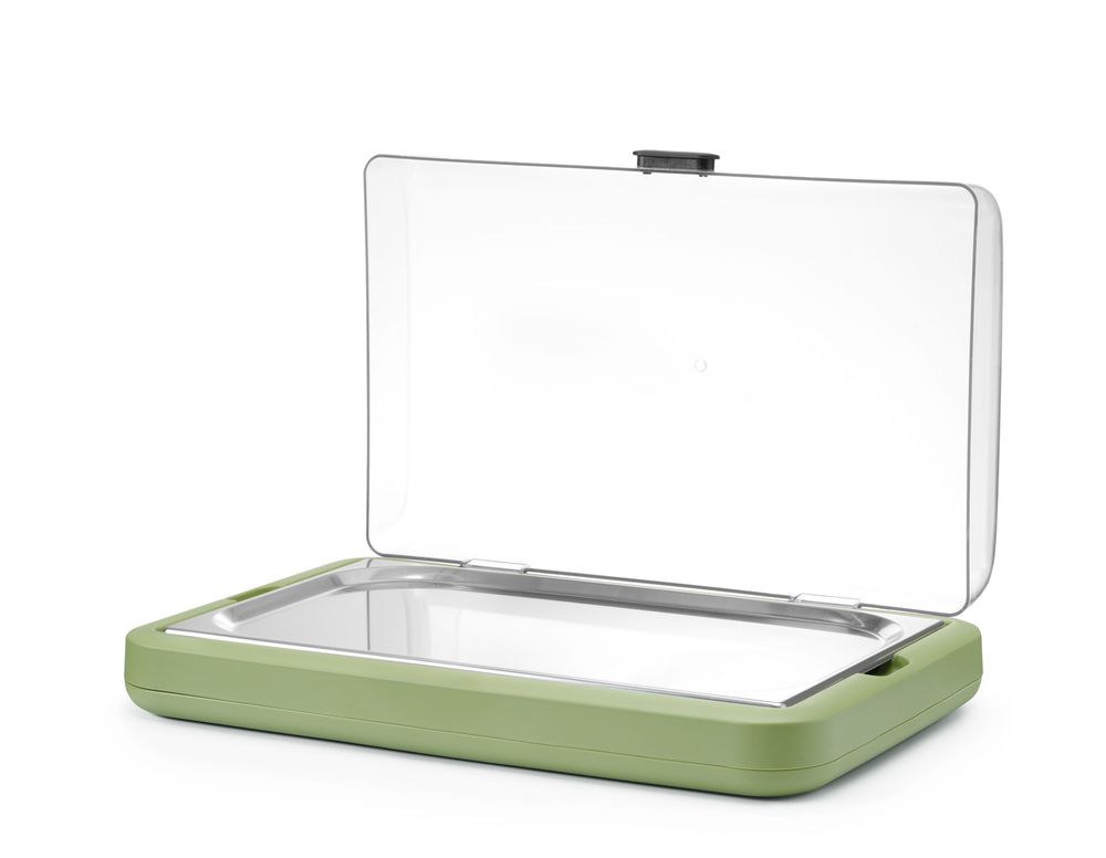 Rashladni display UNIQ, HENDI, designed by Robert Bronwasser, GN 1/1, Zelena, 593x389x(H)147mm