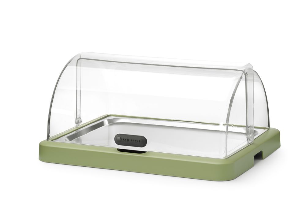 Jednostruka roll-top rashladna vitrina Duo UNIQ, HENDI, dizajnirao Robert Bronwasser, Zelena, 460x355x(H)220mm