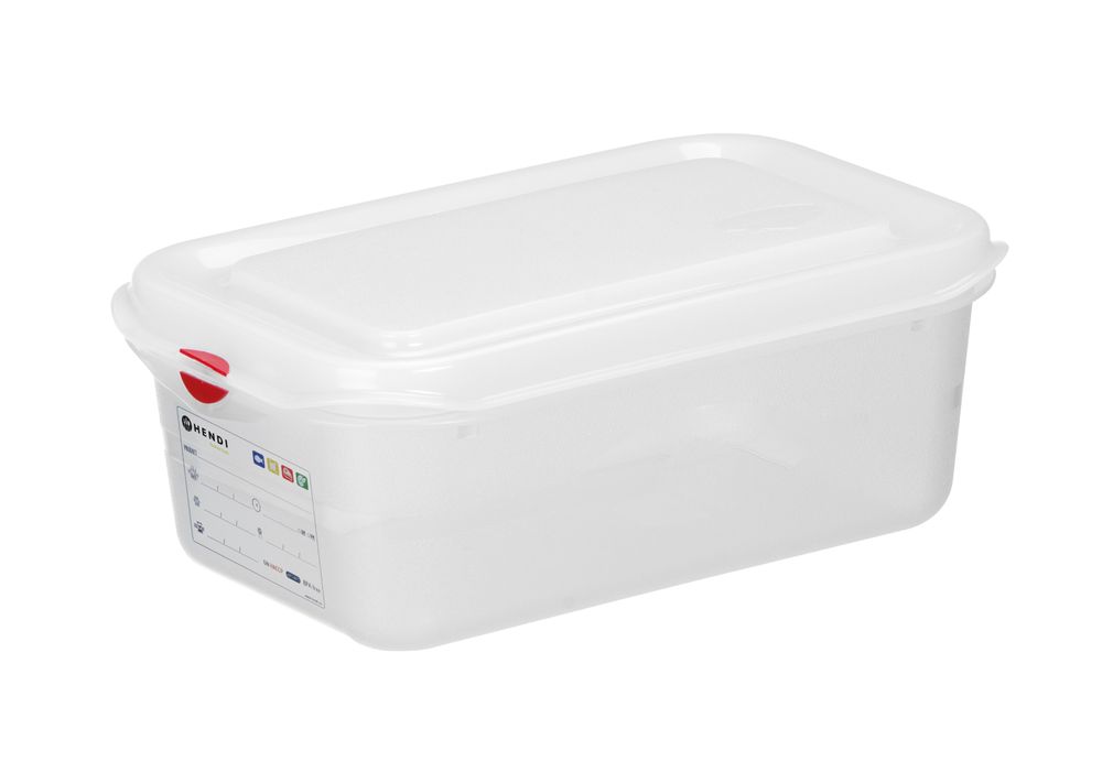 Spremnik GN 1/4 polipropilen, HENDI, GN 1/4, 4,3L, Providno, 265x162x(H)150mm