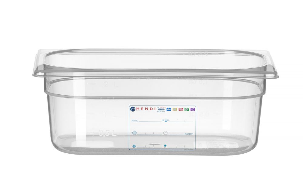 Gastronorm posuda 1/4, HENDI, GN 1/4, 2,8L, Providno, 265x162x(H)100mm