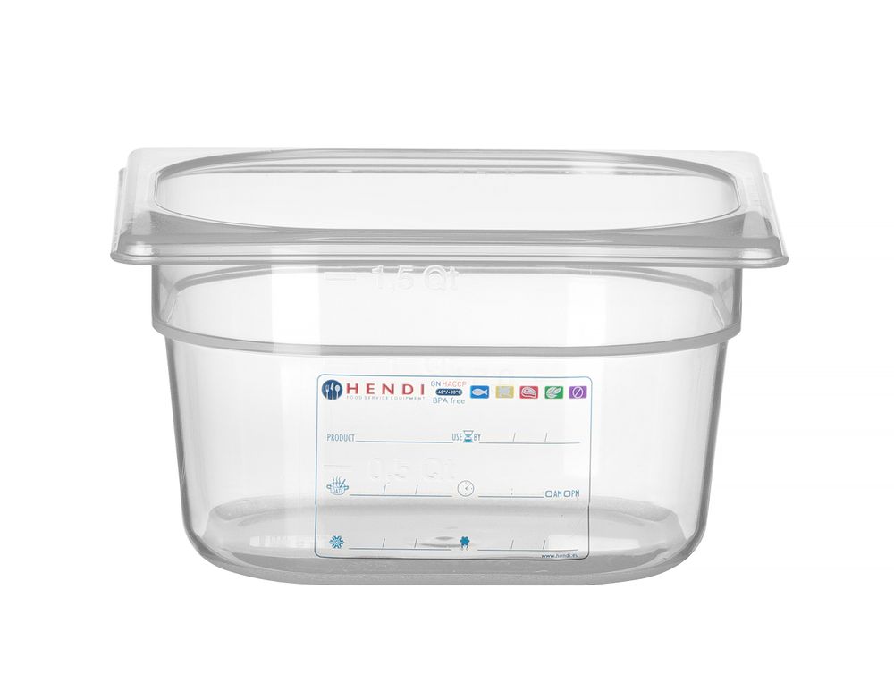 Gastronorm posuda 1/6, HENDI, GN 1/6, 1,6L, Providno, 176x162x(H)100mm