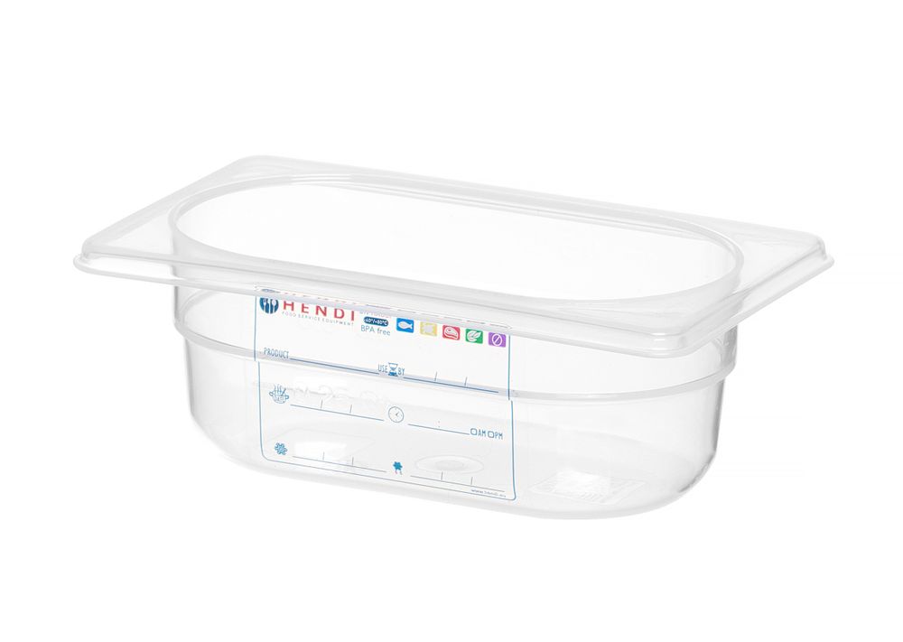 Gastronorm spremnik 1/9, HENDI, GN 1/9, 0,6L, Providno, 176x108x(H)65mm