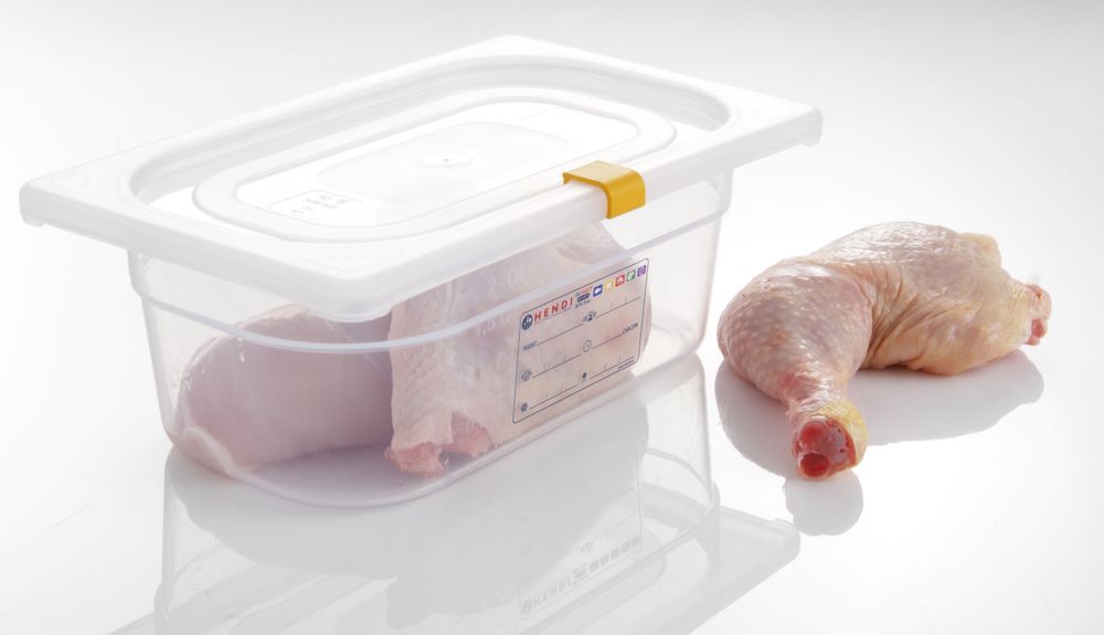 Kopča-zatvarači za HACCP spremnike za skladištenje, HENDI, Žuta, 12 kom
