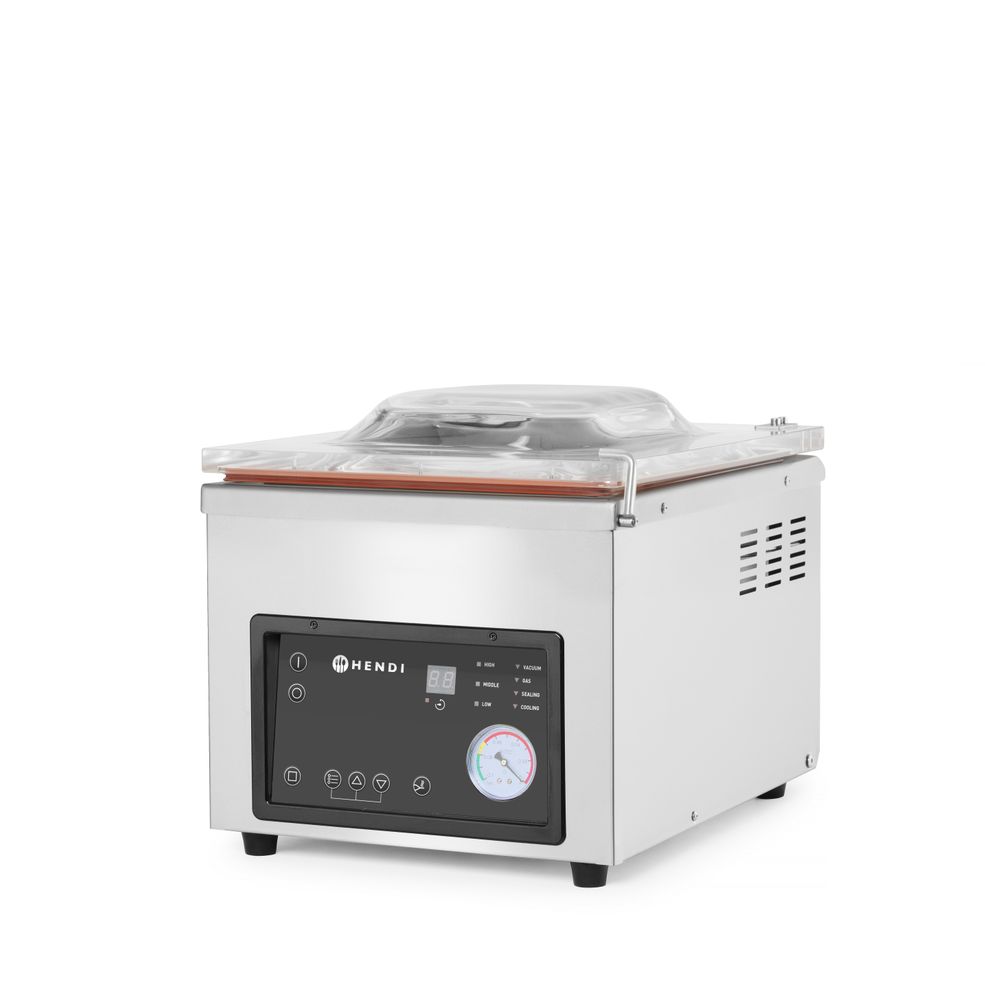 Vakumirka sa komorom, HENDI, Profi Line, Traka za zavarivanje 260 mm, 230V/370W, 330x480x(H)360mm