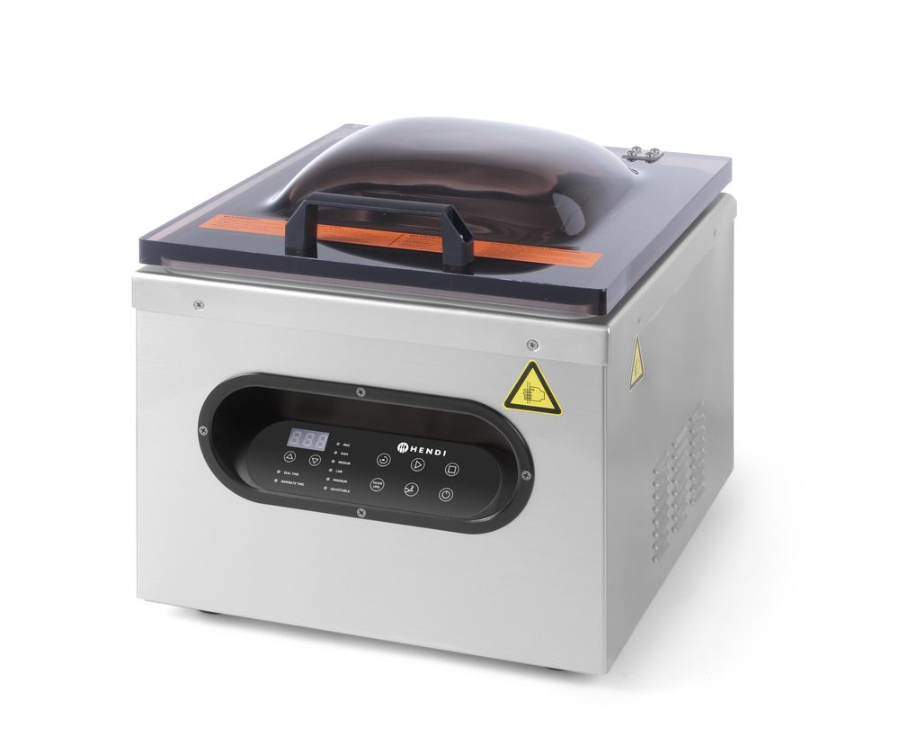 Mašina za pakovanje sa vakuumskom komorom Kitchen Line, HENDI, Kitchen Line, 230V/630W, 360x490x(H)365mm