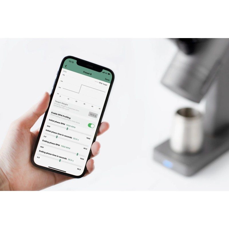 Acaia Orbit Coffee Grinder - SSP Burrs for Precision - SSP Lab Sweet V3  - White - 220 V
