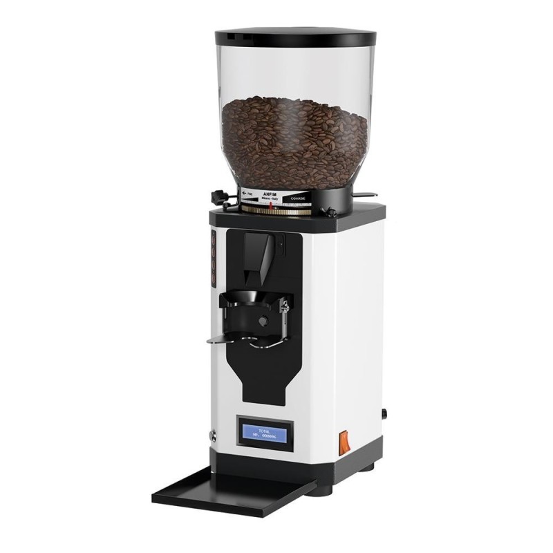Anfim Scody 2 Stepless Grinder - Consistent Grind - Titanium - White - 110 V