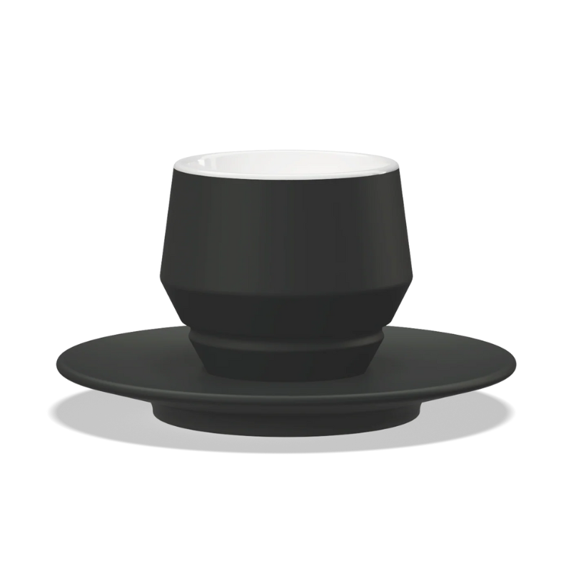 Clubhouse Maniko 210cc Cappuccino Cup - Latte Art Official - Black