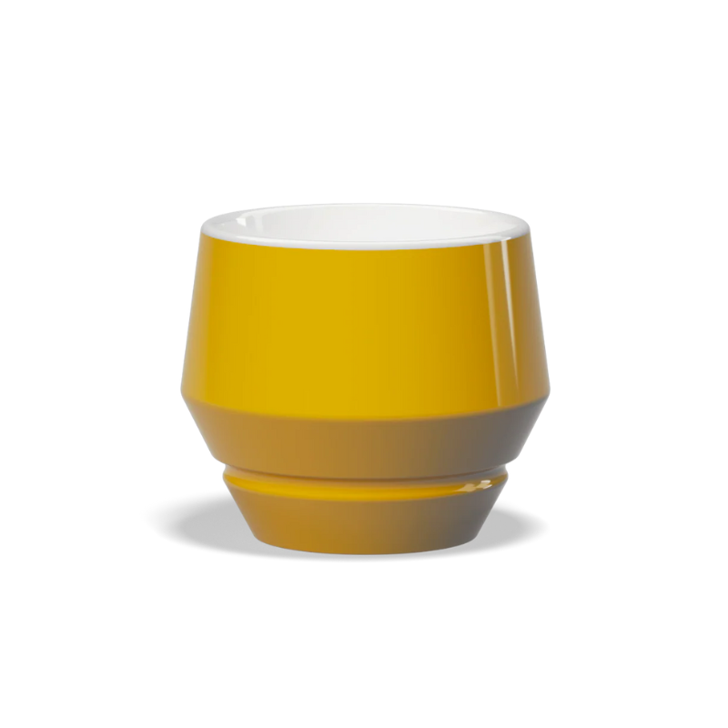 Clubhouse Maniko 210cc Cappuccino Cup - Latte Art Official - Yellow