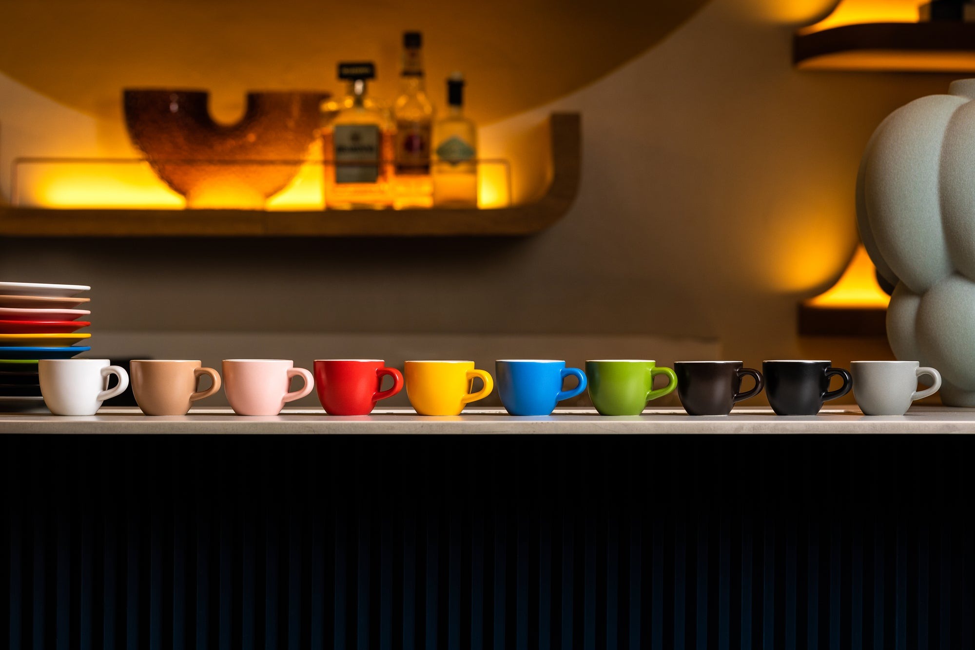 Clubhouse Tulip Espresso Cup 70cc with Saucer - Porcelain - Light Blue