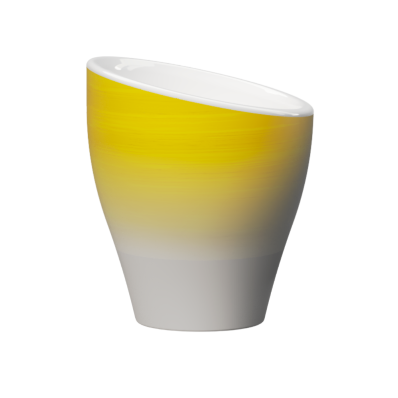 Clubhouse Volcano Espresso Cups 70cc - Porcelain Set of 2 - Yellow