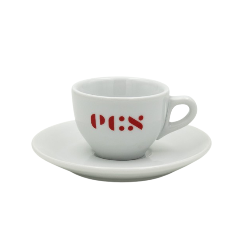 ECS Espresso Cup with Saucer - Set of 6
