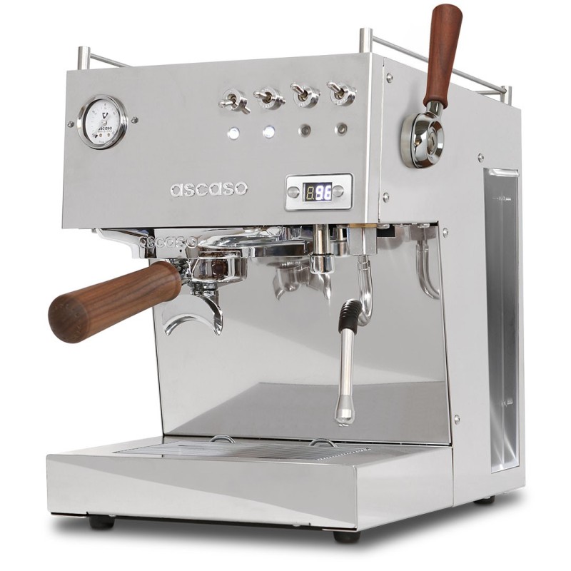 Ascaso Steel Duo PID Plus Espresso Machine - Fast Heat-Up - Steel/Wood - 220 V