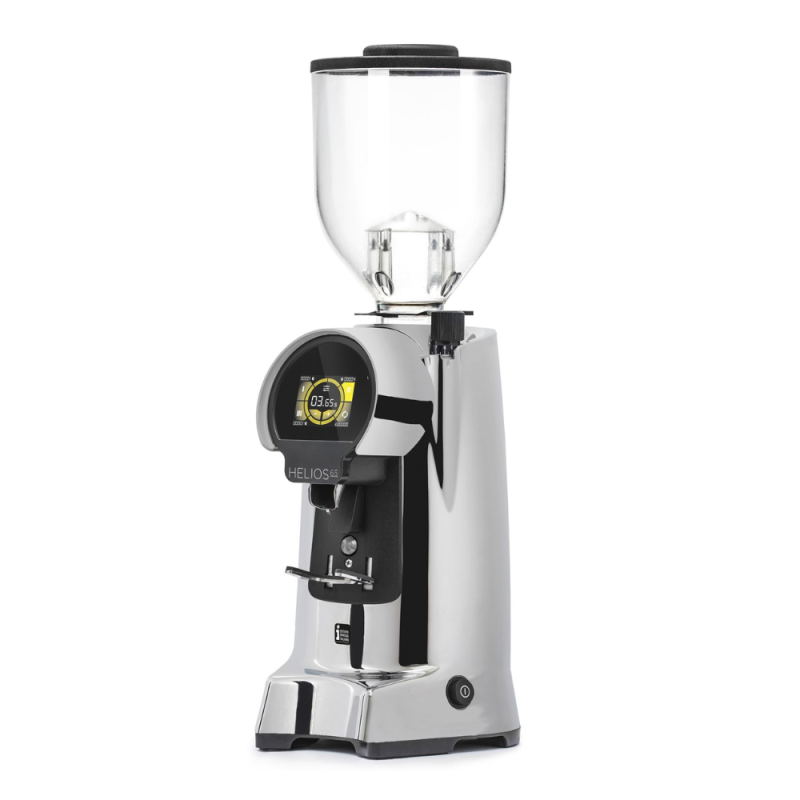 Eureka Helios 65 Coffee Grinder - Precision Grind - Red Speed - Chrome - 220 V