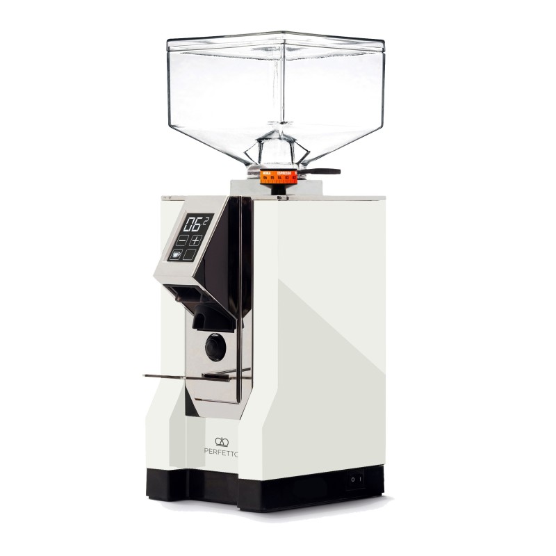 Eureka Mignon Perfetto Coffee Grinder - Ideal for Home - White - 16cr - 220 V
