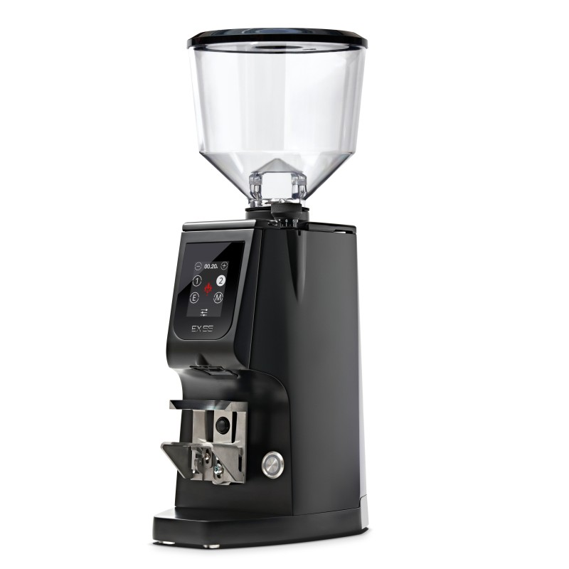 Eureka Atom Excellence 65 Coffee Grinder - Precision & Speed - Diamond - Black - Blow Up Tall Hopper - 110 V