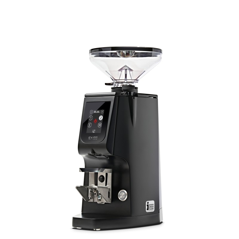 Eureka Atom Excellence 65 Coffee Grinder - Precision & Speed - Diamond - Black - Tall Hopper - 220 V