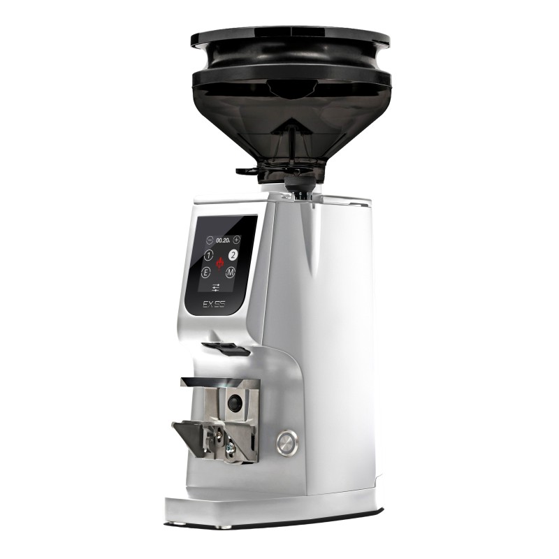 Eureka Atom Excellence 65 Coffee Grinder - Precision & Speed - Diamond - Chrome - Blow Up Tall Smoked Hopper - 110 V