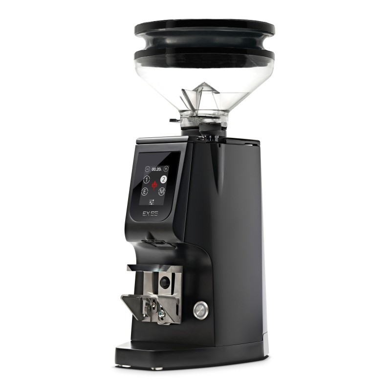 Eureka Atom Excellence 65 Coffee Grinder - Precision & Speed - Red Speed - Black - Tall Hopper - 220 V