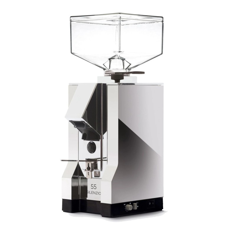 Eureka Mignon Silenzio 55 Coffee Grinder - Quiet & Precise - Chrome - 16cr - 110 V