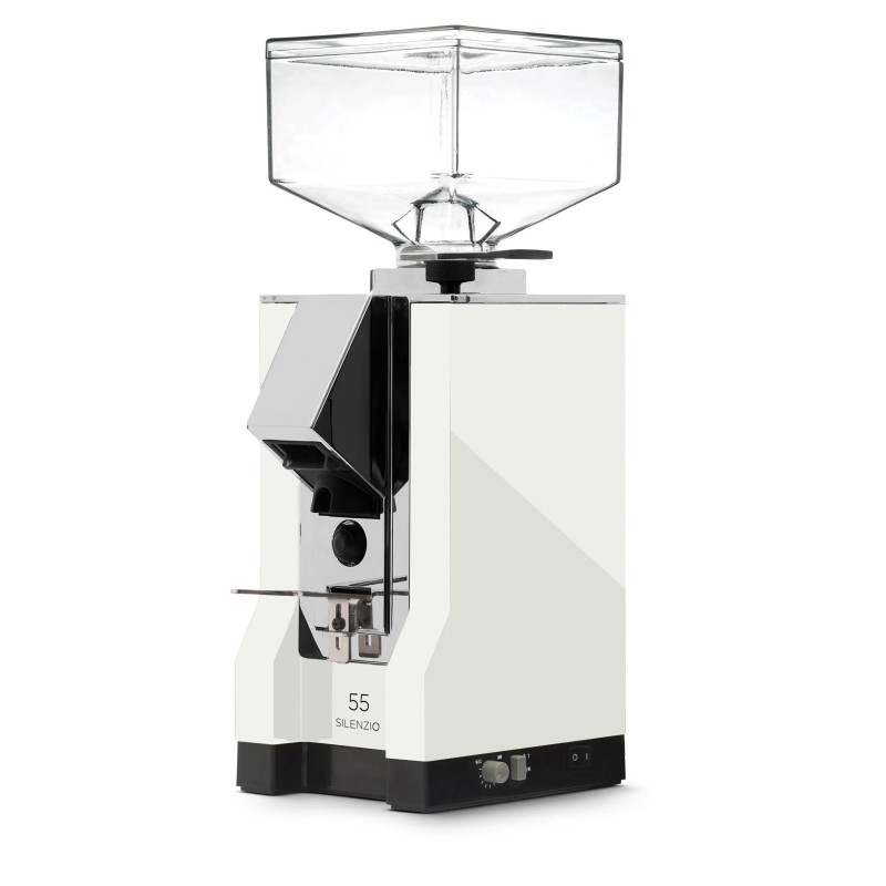 Eureka Mignon Silenzio 55 Coffee Grinder - Quiet & Precise - White - 16cr - 220 V