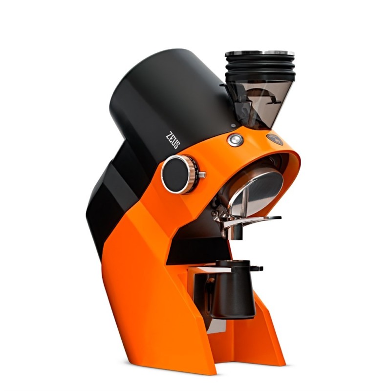 Eureka Zeus Coffee Grinder - 85 mm Pure Diamond Burrs - Orange - 220 V