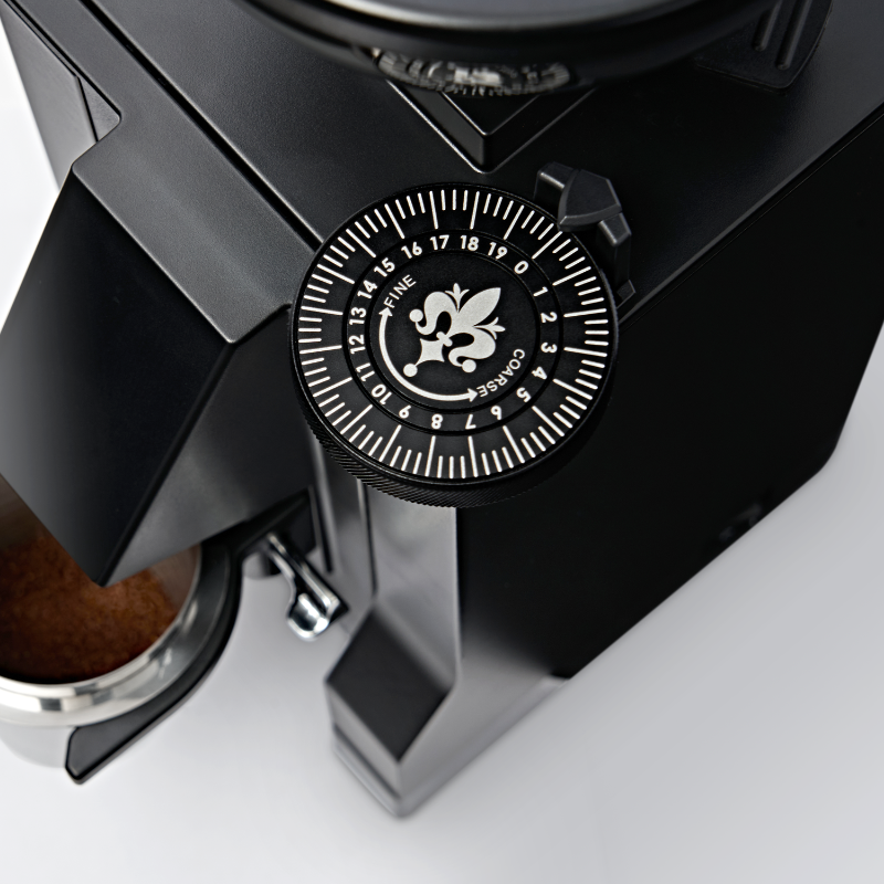 Eureka Mignon Zero 55s Coffee Grinder - Low Retention - Black - 220 V