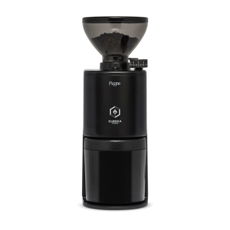 Eureka Peppe Coffee Grinder - Compact for Espresso & Filter - Black - 220 V
