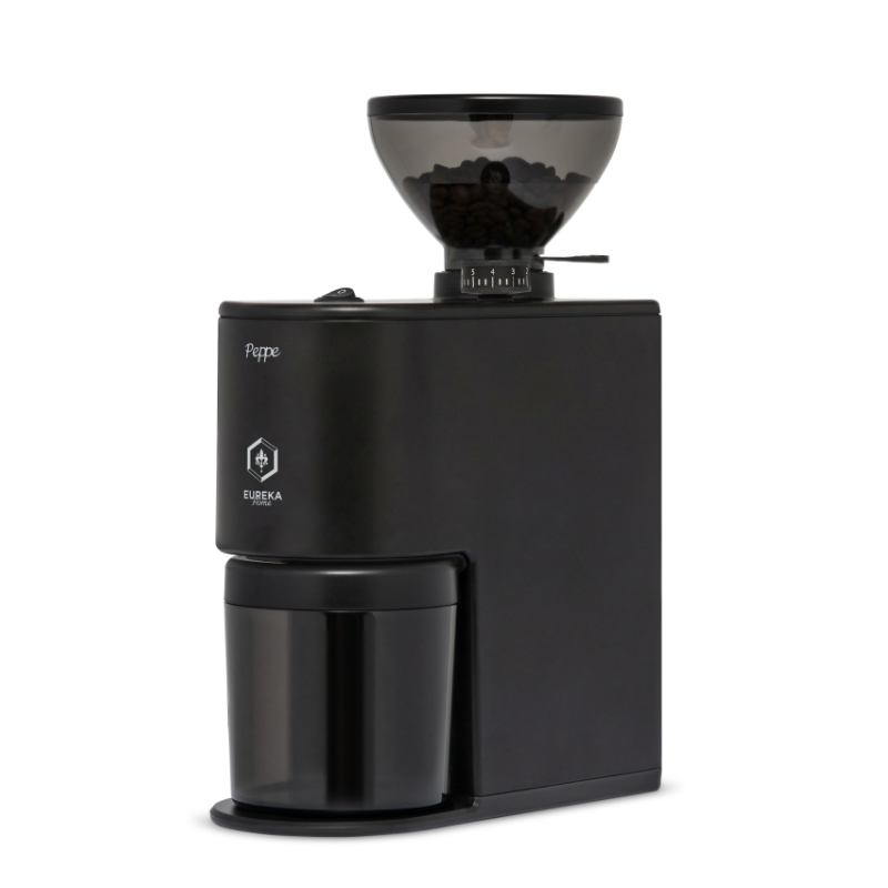 Eureka Peppe Coffee Grinder - Compact for Espresso & Filter - Black - 220 V