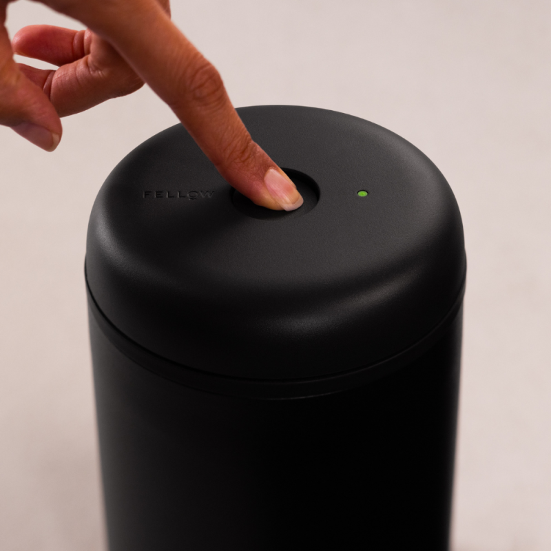 Fellow Electric Atmos Vacuum Canister - Fresh Coffee Storage - Black - 0.7 L