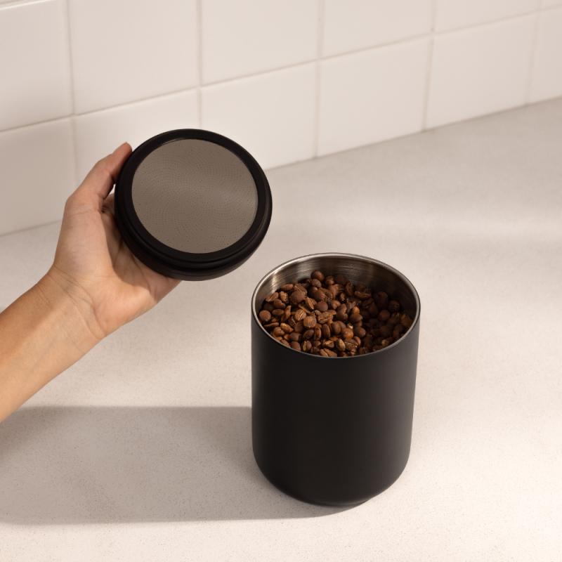 Fellow Electric Atmos Vacuum Canister - Fresh Coffee Storage - Black - 0.7 L