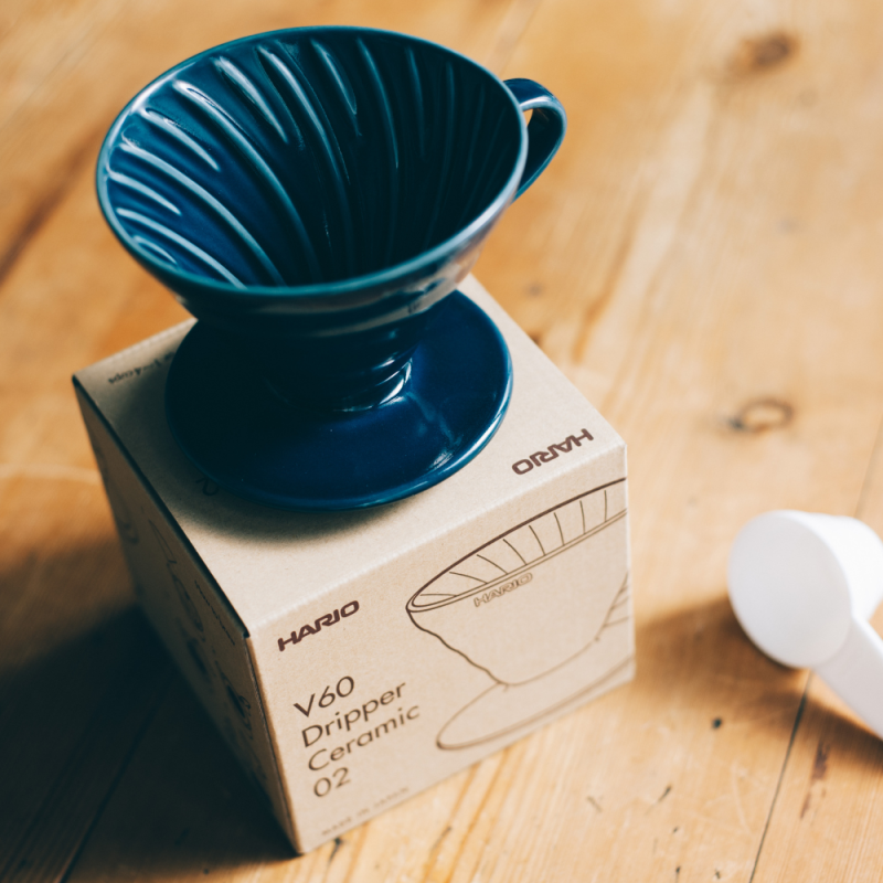 Hario V60 02 Ceramic Dripper Indigo Blue