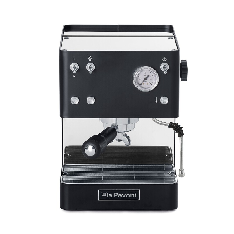 La Pavoni Casabar Black Espresso Machine - Compact Design - 220 V